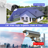 《𝟒𝐊 𝐔𝐥𝐭𝐫𝐚 𝟖.𝟎𝐌𝐏&𝟏𝟎𝟎𝐟𝐭 𝐍𝐢𝐠𝐡𝐭 𝐕𝐢𝐬𝐢𝐨𝐧》PoE Security Camera System with 2-Way Audio,8PCS 8MP IP Wired Security Camera with130° Wide Angle-Lens  for Indoor Outdoor