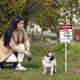 Beware Of Dog Signs For Fence,Dog On Premises Yard Sign,Warning Signs For Property,Dog On Premises Sign Metal,Dog On Property Sign Funny Signs For Dog Lovers 10x7 Inches