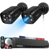 2-cams 2 Way Audio,8.0MP IP Wired Security Cameras