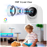 OHWOAI 《2.4G/5Ghz Dual-Band WiFi》Baby Monitor with Camera and Audio,2-Way Talk Nanny Cam,5MP Pan/Tilt Indoor Wireless Security Camera with Motion Detection for Home and Pet Monitoring