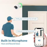 Sistema de cámaras de seguridad inalámbricas con 2 antenas, NVR de 10 canales de 5.0MP, 6 cámaras IP CCTV WI-FI de 3.0MP para hogares, Sistema de seguridad de video vigilancia HD de OHWOAI