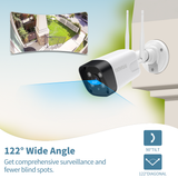 OHWOAI Wireless Security Camera Extend, 5.0MP Ultra-HD Home Surveillance IR LED Camera, Work WiFi Kits, Indoor&Outdoor IP Camera, AI Human Detection, Waterproof, Night Vision,Work