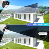 《𝗗𝘂𝗮𝗹 𝗔𝗻𝘁𝗲𝗻𝗻𝗮𝘀 & 𝟮-𝗪𝗮𝘆 𝗔𝘂𝗱𝗶𝗼》5.0MP Wireless Security Camera System Outdoor with Monitor,Wireless Home Wi-Fi Video Surveillance 10 Channel NVR Kit for 24/7 Record