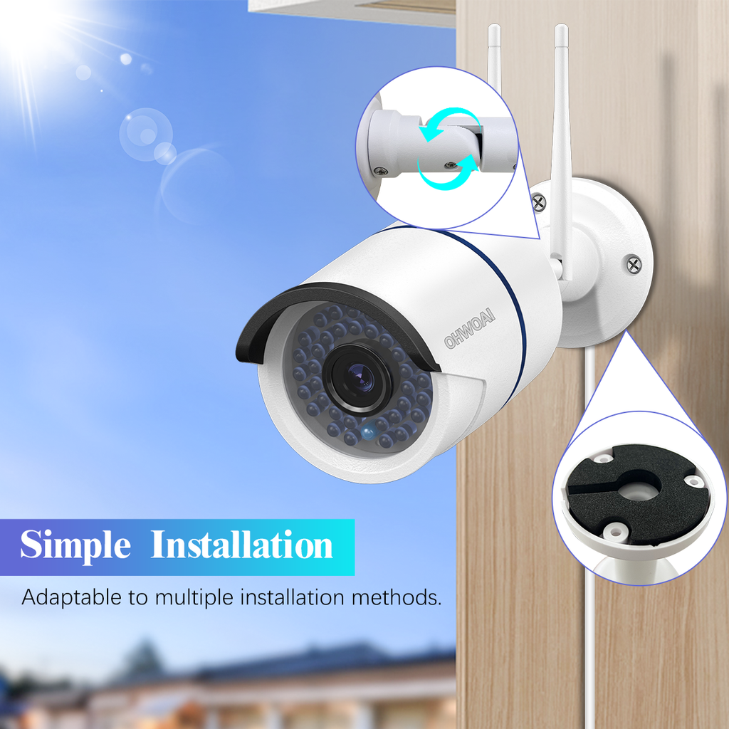 2k 3 0mp And Dual Antenna Wireless Security Camera System Ohwoai