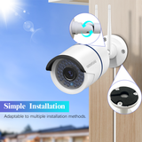 《𝘿𝙪𝙖𝙡 𝘼𝙣𝙩𝙚𝙣𝙣𝙖𝙨 & 100 𝙁𝙚𝙚𝙩 𝙉𝙞𝙜𝙝𝙩 𝙑𝙞𝙨𝙞𝙤𝙣》3MP Wireless Outdoor Security Camera System, Surveillance NVR Kits with 36 Infrared Lights, IP67 Waterproof for Enhanced Home Security