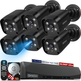 6-cams 8.0MP IP Wired Security Cameras