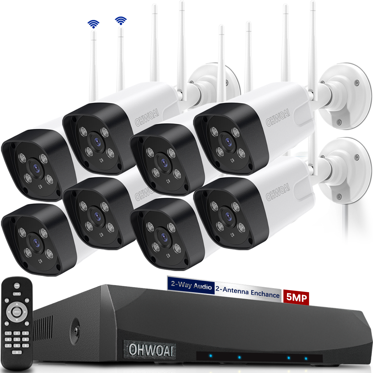 ohwoai security camera system wireless